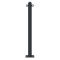 Ornamental bollard | Series 468B | � 60 mm | stationary, to be fixed by plugswith base plate 100 x 150 mm | without lock | with 2 eyelets